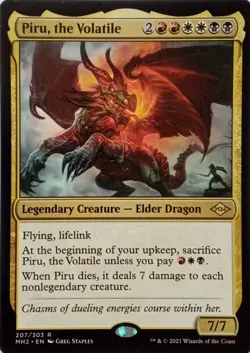 207/303 PIRU, THE VOLATILE RARE MODERN HORIZONS 2 MTG CARD - Image 1