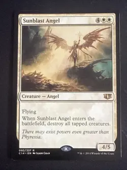 1x Sunblast Angel (092) Commander 2014 MP MTG Magic the Gathering x1 MKE - Image 1