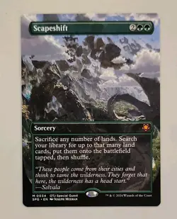 Scapeshift (Borderless) Special Guest - LP - MTG - Small white ding on the back* - Image 1