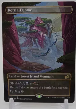 Magic: The Gathering Ketria Triome EN [IKO - 310] Showcase Borderless Foil Rare - Image 1