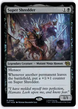 Super Shredder TMT 0083 Magic: The Gathering Foil Mythic NM - Image 1