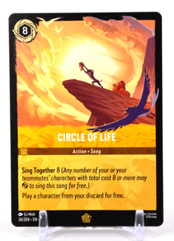 Disney Lorcana TCG Fabled Circle of Life 26/204 Legendary Regular - Image 1