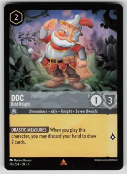 Doc - Bold Knight Rare Shimmering Skies 193/204 Disney Lorcana NM - Image 1