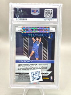LUKA DONCIC 2018 Panini Prizm #280 RED WHITE BLUE Prizm ROOKIE PSA 10 - Image 2