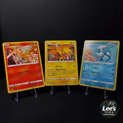 Moltres Zapdos Articuno Legendary Birds Pokemon Card Lot - Image 1
