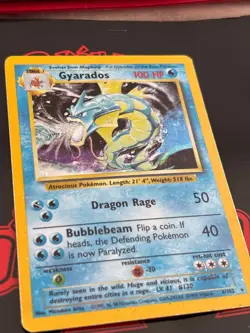 Pokemon Gyrados Holo Rare TCG Card 6/102 Base Set HP - Image 3