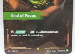 Seal of Focus 226/221 Overnumbered | League of Legends Gear Card - Image 3
