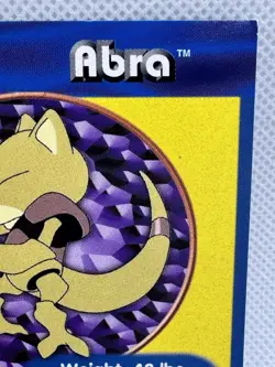 Abra Poketrivia Card Pokemon 1999 Burger King #63 Movie TCG Non-perforated - Image 3