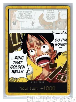 DON!! Card Monkey D. Luffy (Gold) OP15-EB04 One Piece Foil NM/M - Image 1