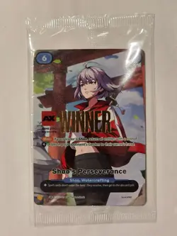 Azuki TCG Shao Perseverance AX Winner Foil Card (English) Sealed Anime Expo - Image 1