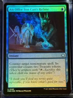 An Offer You Can't Refuse FDN 160 Foundations Magic MTG Card Uncommon FOIL NM - Image 1