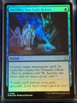 An Offer You Can't Refuse FDN 160 Foundations Magic MTG Card Uncommon FOIL NM - Image 3