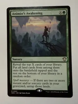 Animist's Awakening 261 SOC Commander: Secrets of Strixhaven Magic MTG NM - Image 1