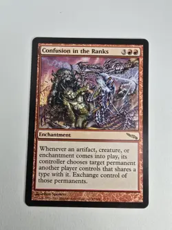 Wizards Confusion in the Ranks Mirrodin Enchantment Red Rare Regular 87 MTG - Image 1