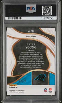 Bryce Young PSA 10 Blue Disco Prizm RC Rookie 2023 Select /25 - Image 2
