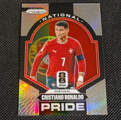 2026 PANINI PRIZM FIFA WORLD CUP 2026 NATIONAL PRIDE CRISTIANO RONALDO Silver - Image 1