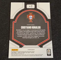 2026 PANINI PRIZM FIFA WORLD CUP 2026 NATIONAL PRIDE CRISTIANO RONALDO Silver - Image 2