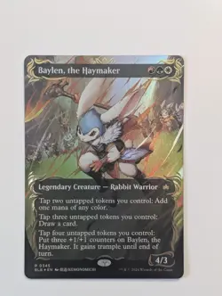 MTG - Baylen, the Haymaker (Borderless) (Raised Foil) FOIL - BLB Bloomburrow NM - Image 2