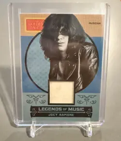 2014 Panini Golden Age Legends Of Music Joey Ramone #4 Worn Relic - The Ramones - Image 1