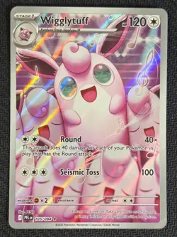 WIGGLYTUFF 105/094 ILLUSTRATION RARE PHANTASMAL FLAMES POKEMON NM - Image 1