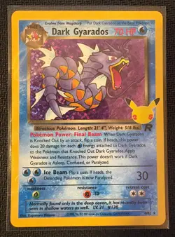 DARK GYARADOS 82/82 CELEBRATIONS: CLASSIC COLLECTION POKEMON NM - Image 1