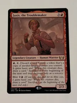 MTG Jaxis, the Troublemaker - Streets of New Capenna NM pack fresh - Image 1