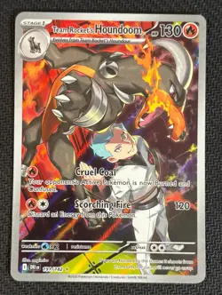 TEAM ROCKET'S HOUNDOOM 191/182 ILLUSTRATION RARE DESTINED RIVALS POKEMON NM - Image 1