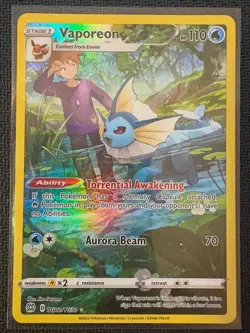VAPOREON TG02/TG30 HOLO BRILLIANT STARS TRAINER GALLERY POKEMON NM - Image 1
