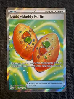 BUDDY-BUDDY POFFIN 167/132 ULTRA RARE MEGA EVOLUTION POKEMON NM - Image 1