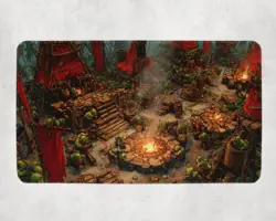 Tribal Goblins Themed Playmat - Kawaii Anime Style Gaming Mat for MTG/TCG - Image 1