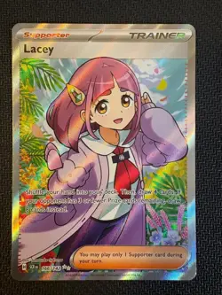 LACEY 166/142 ULTRA RARE STELLAR CROWN POKEMON NM - Image 1