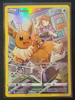EEVEE TG11/TG30 HOLO BRILLIANT STARS TRAINER GALLERY POKEMON NM - Image 1