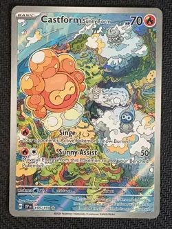 CASTFORM SUNNY FORM 195/191 ILLUSTRATION RARE SURGING SPARKS POKEMON NM - Image 1