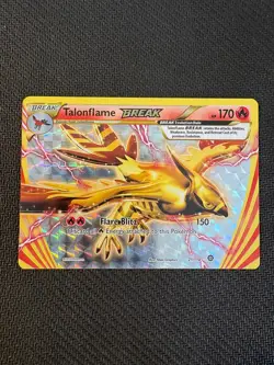 TALONFLAME BREAK 21/114 BREAK RARE STEAM SIEGE POKEMON NM - Image 1