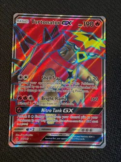 TURTONATOR GX (FULL ART) 131/145 HOLO ULTRA RARE GUARDIANS RISING POKEMON NM - Image 1