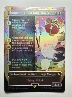 Summon: Good King Mog XII (Borderless) Commander: Final Fantasy Foil MTG Card NM - Image 1