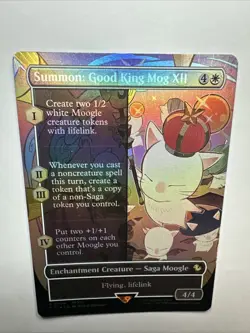 Summon: Good King Mog XII (Borderless) Commander: Final Fantasy Foil MTG Card NM - Image 2