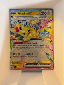 PIKACHU EX 057/191 DOUBLE RARE SURGING SPARKS POKEMON NM - Image 1