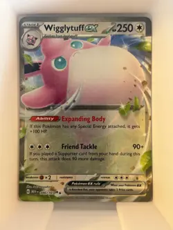 WIGGLYTUFF EX 040/165 DOUBLE RARE 151 POKEMON NM - Image 1