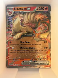 NINETALES EX 038/165 DOUBLE RARE 151 POKEMON NM - Image 1