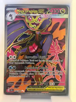 MEGA DRAGALGE EX 104/086 ULTRA RARE ME04: CHAOS RISING POKEMON NM - Image 1