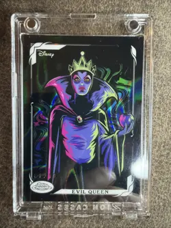 2026 Topps Chrome Disney Neon Evil Queen Villains Black Lava 1/10 - Image 1