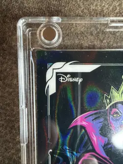 2026 Topps Chrome Disney Neon Evil Queen Villains Black Lava 1/10 - Image 5