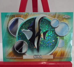 2026 Topps Chrome Disney Pixar Finding Nemo Gill green diamond #93 /199 - Image 1