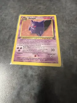 Pokemon TCG Gengar Fossil First Edition Non-holo Vintage 20/62 - Image 2