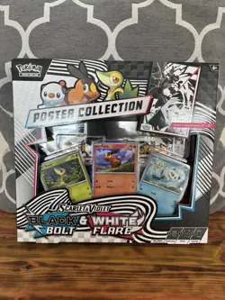 Pokemon TCG Black Bolt White Flare Poster Collection New Sealed - Image 1