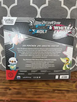 Pokemon TCG Black Bolt White Flare Poster Collection New Sealed - Image 2