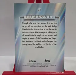 Topps Chrome Disney 2026 Esmeralda true blue refractor #31 Serial Numbered /150 - Image 3