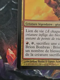 MTG – Brion Stoutarm– FOIL – Lorwyn – LP – French – EDH Commander Giant - Image 3