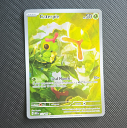 Pokemon TCG Caterpie 172/165 Scarlet & Violet 151 Holo IR EN 2023 - Image 1